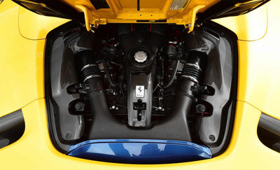 Ferrari 488 Carbon Fiber Engine Compartment Shields
