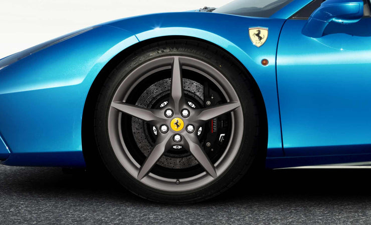 Ferrari F8 Tributo 20" Wheels, Paint Finish, Chrome &/or Matte Grigio Corsa