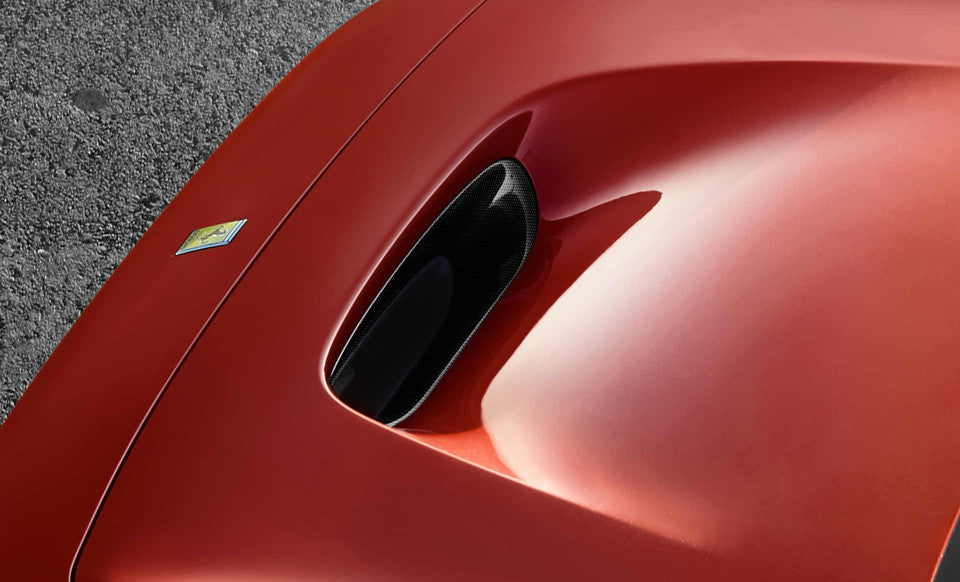 Ferrari F8 Tributo Carbon Fiber Front Spoiler, Front S-Duct