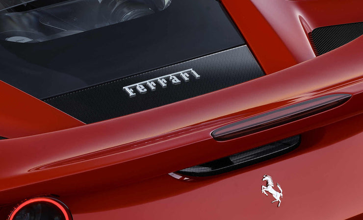 Ferrari F8 Tributo Carbon Fiber Rear Aerodynamic Duct
