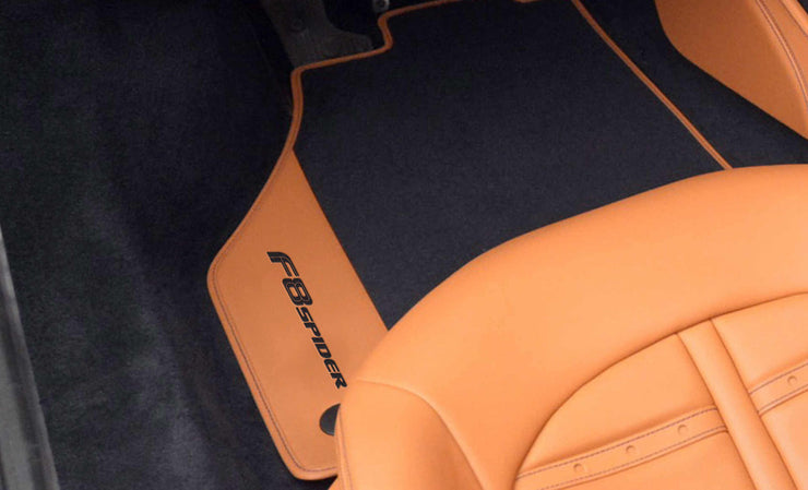 Ferrari F8 Tributo Colored Overmats with Vehicle Logo