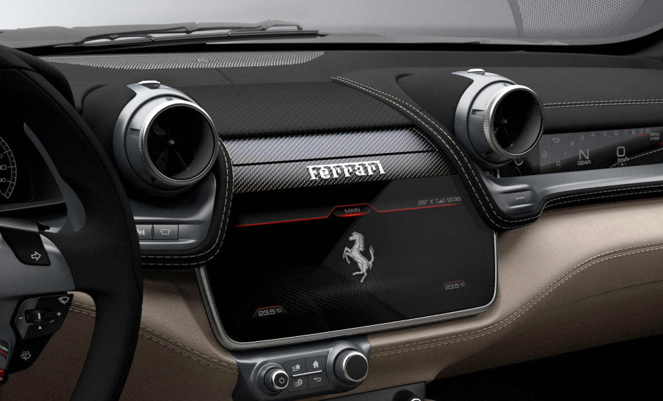 Ferrari GTC4 Lusso Carbon Fiber Dashboard Accents, Air Vent Tubes