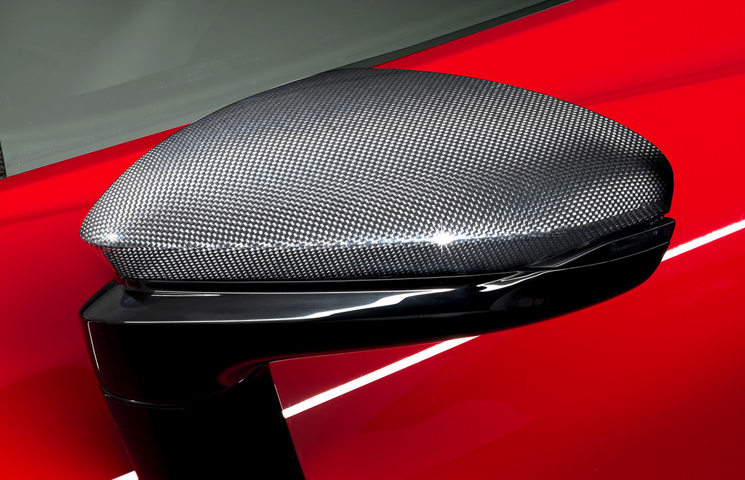 Ferrari SF90 Carbon Fiber Side Mirrors Caps