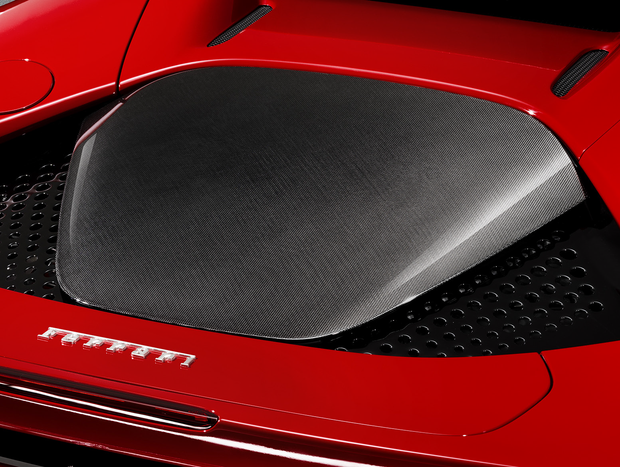 Ferrari SF90 Carbon Fiber Engine Bay Cover