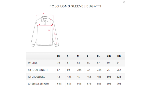 Bugatti Black Polo Long Sleeve