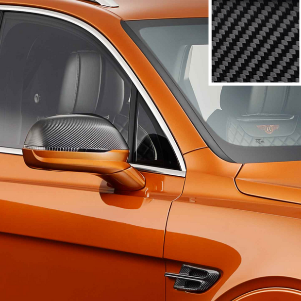 Bentley Bentayga Carbon Fiber Door Mirror Cowls