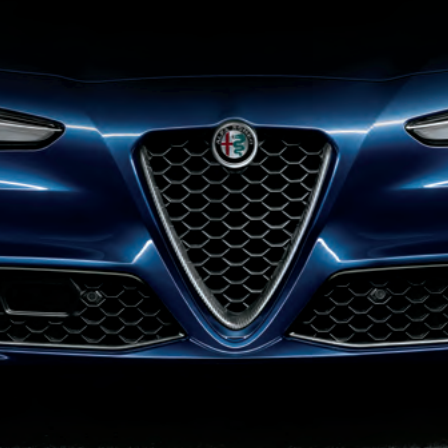 Giulia Carbon Fiber "V" Front Grill Kit