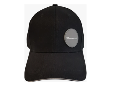 Maserati Black Cap with Maserati Script Patch