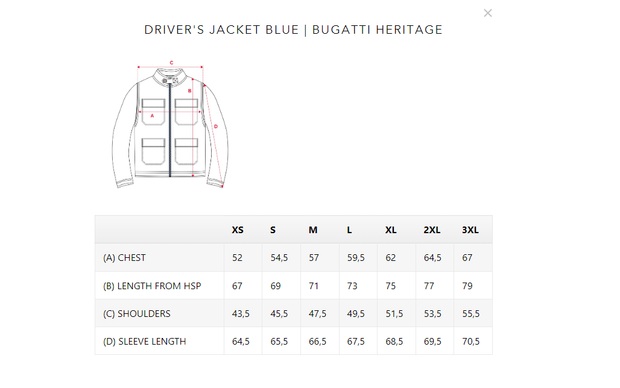 Bugatti Driver's Blue Jacket