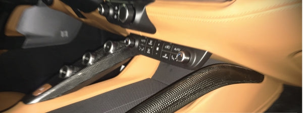 Ferrari Carbon Look Door Handle Kit
